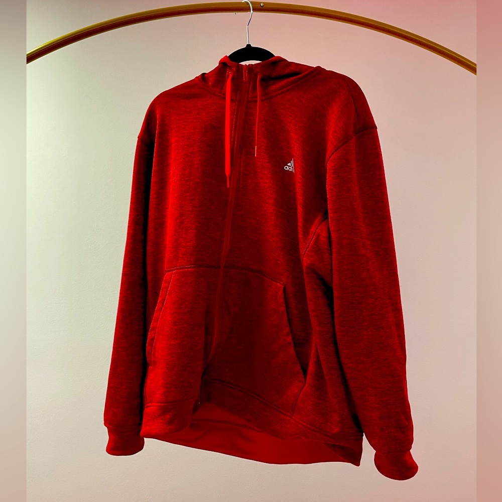 Adidas 2XL Mens Climawarm Hoodie with Zipper